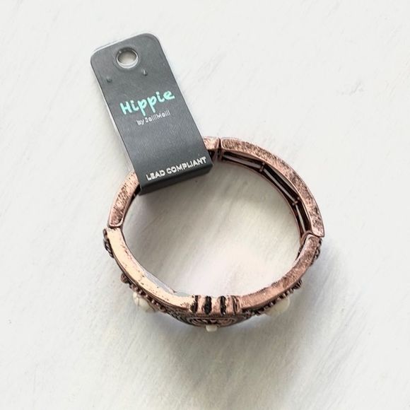 Rockford WHITE COPPERTONE STRETCH BRACELET - Picture 2 of 2